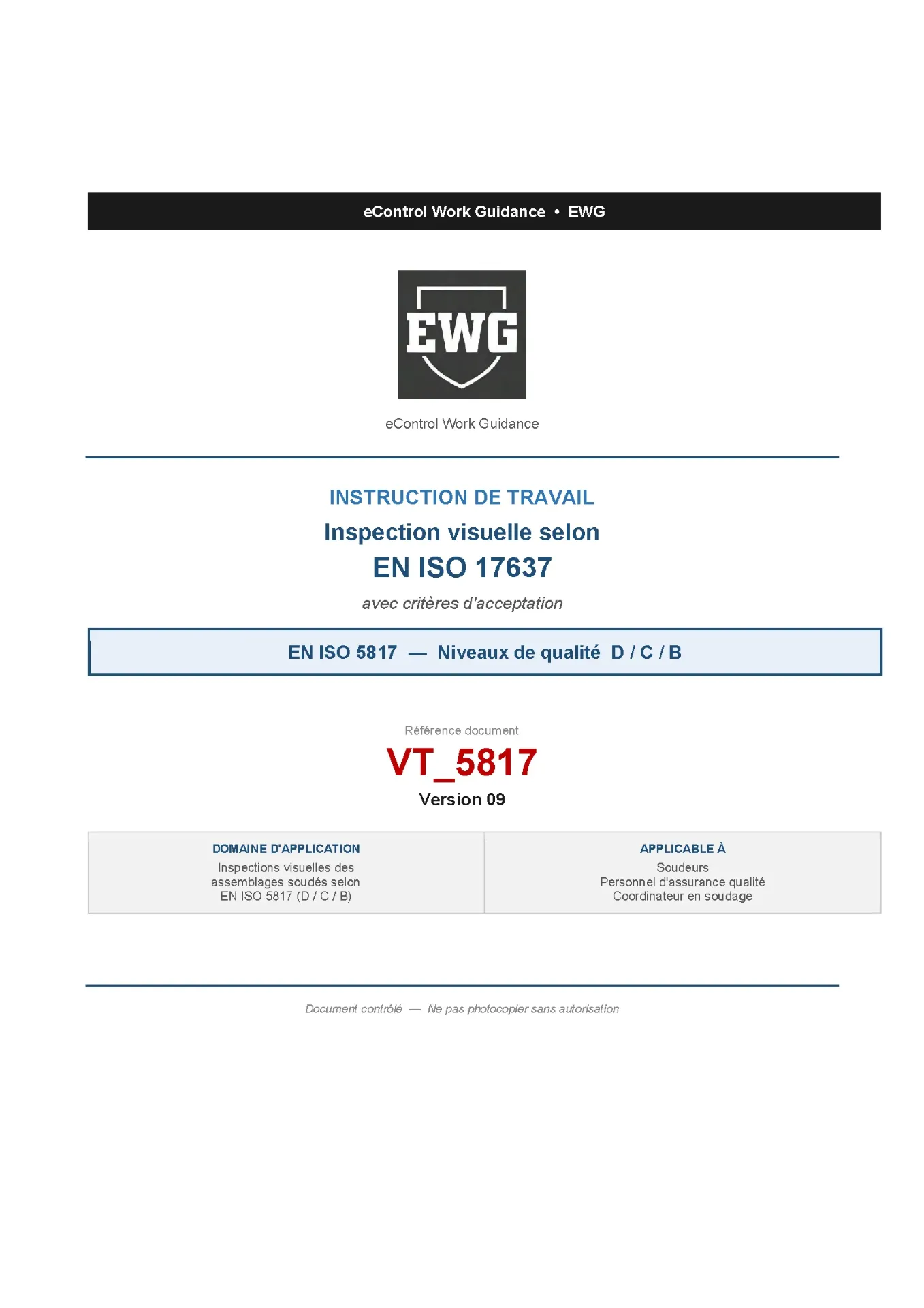 VT® INSTRUCTIONS